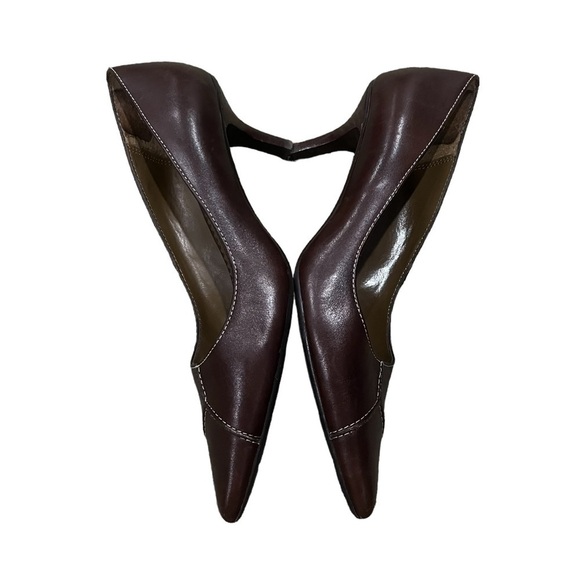 Anne Klein iflex Brown Pointed Toe Heels Size 7 1/2 - Picture 7 of 9